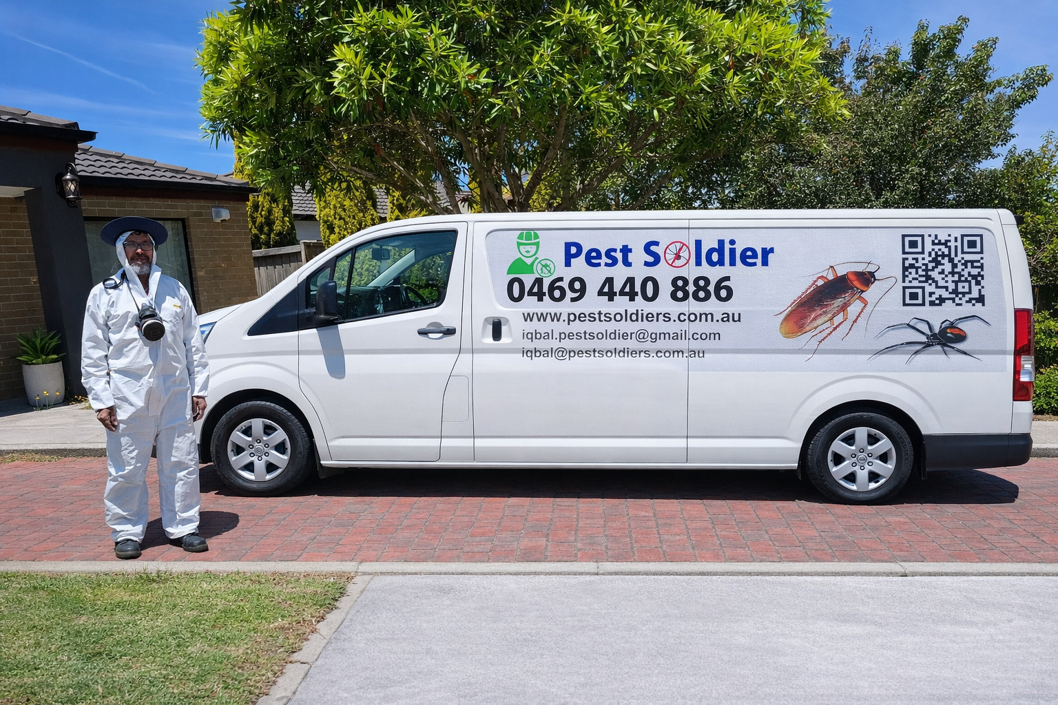 Signs of fly activity around drains, bins, and food areas