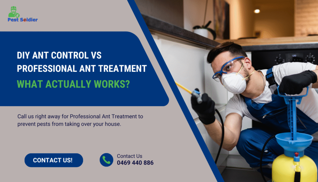 DIY Ant Control vs Professional Ant Treatment: What Actually Works?