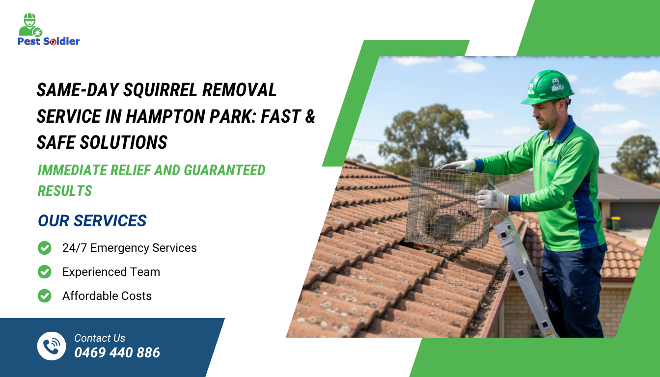 Same-Day Squirrel Removal Service in Hampton Park: Fast & Safe Solutions